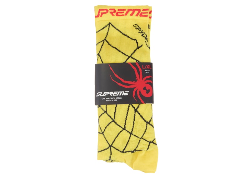 Supreme Spyder Crew Socks (1 Pack) Yellow