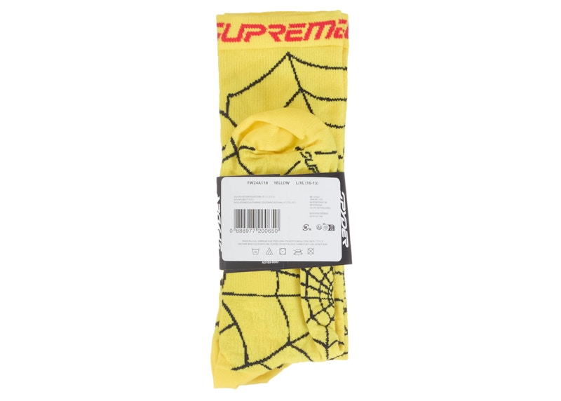Supreme Spyder Crew Socks (1 Pack) Yellow