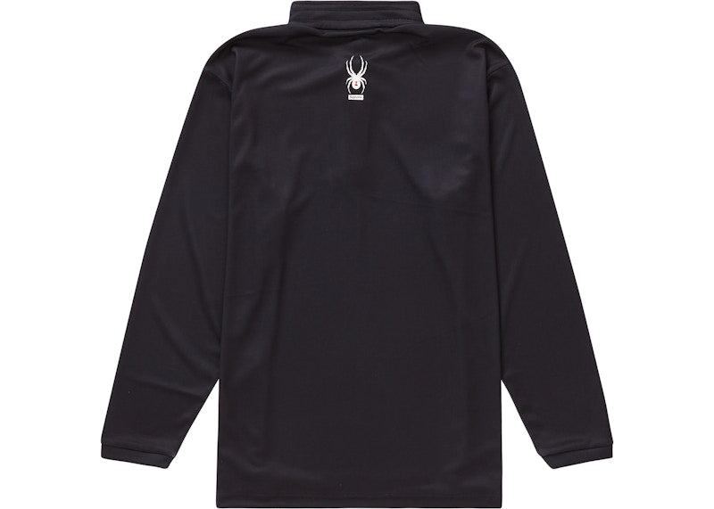 Supreme Spyder Web Half Zip Pullover Black