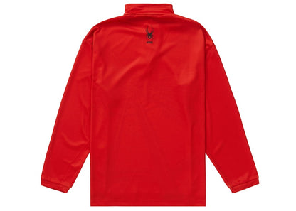 Supreme Spyder Web Half Zip Pullover Red