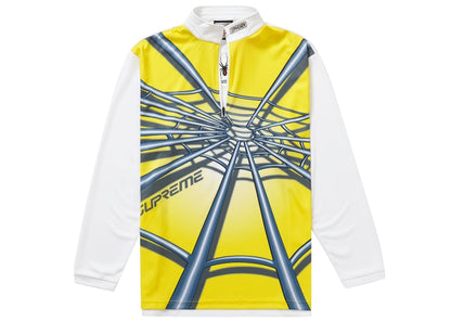 Supreme Spyder Web Half Zip Pullover Yellow