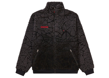 Supreme Spyder Web Polar Fleece Jacket Black
