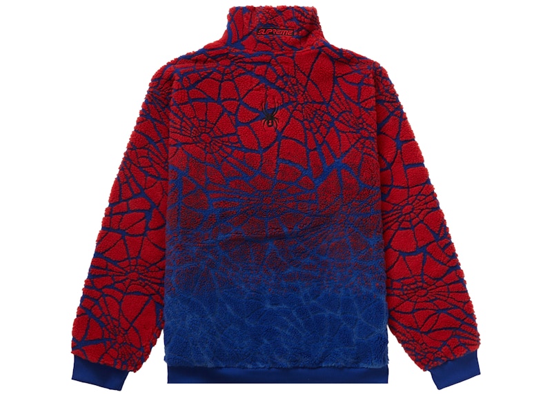 Supreme Spyder Web Polar Fleece Jacket Royal