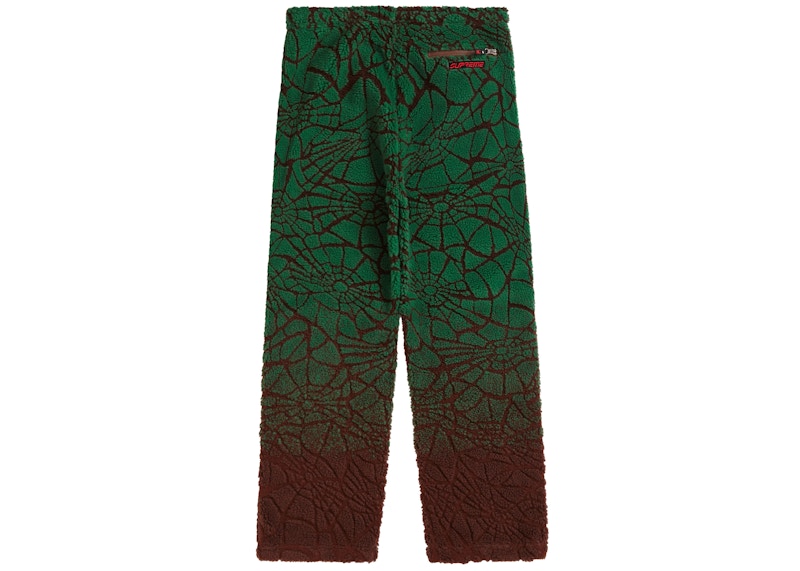 Supreme Spyder Web Polar Fleece Pant Brown