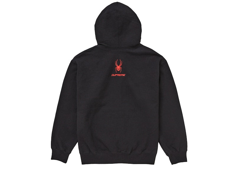 Supreme Spyder Zip Up Hooded Sweatshirt Black