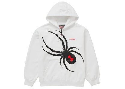 Supreme Spyder Zip Up Hooded Sweatshirt White