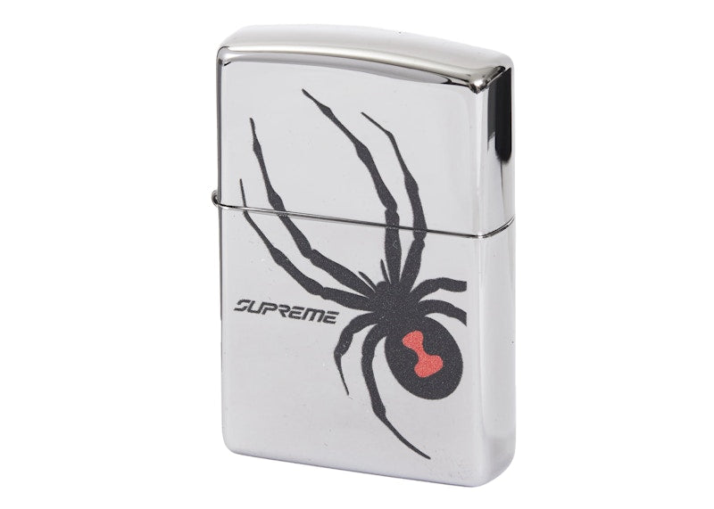 Supreme Spyder Zippo Silver