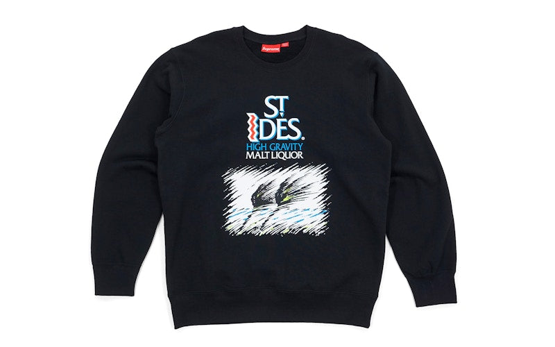 Supreme St Ides Crewneck Black