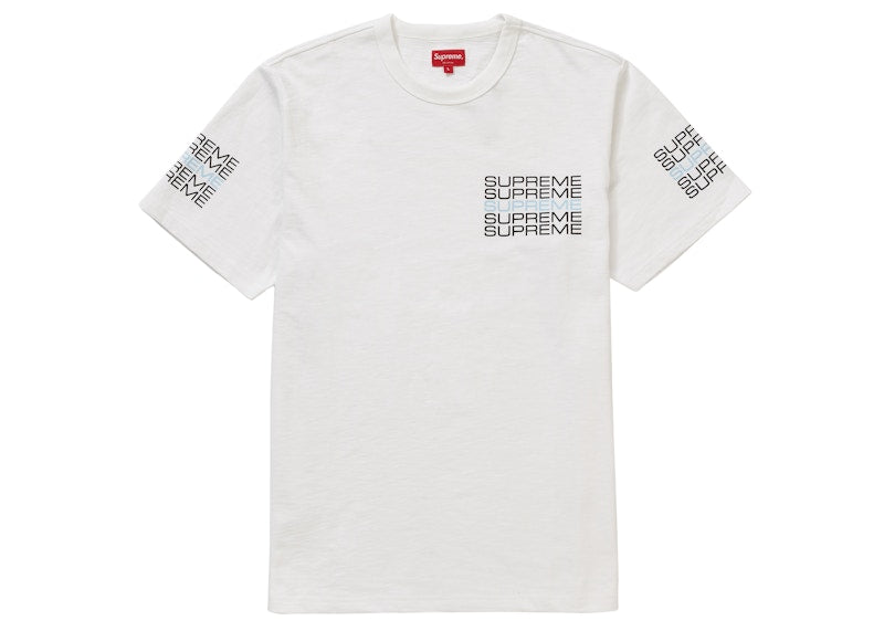 Supreme Stack Logo Tee White