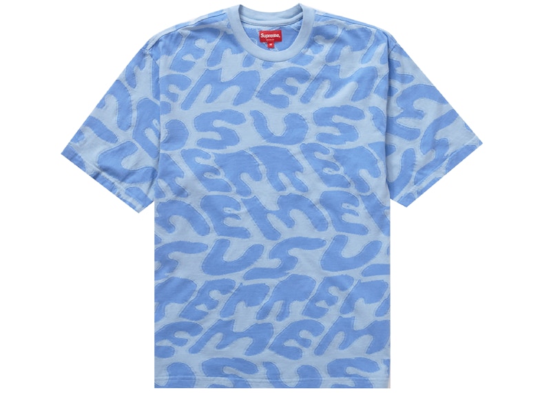 Supreme Stacked Intarsia S/S Top Blue