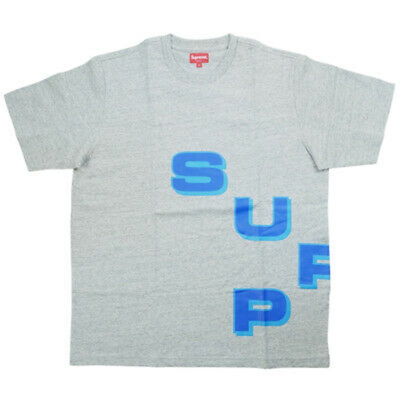 Supreme Stagger Tee Heather Grey
