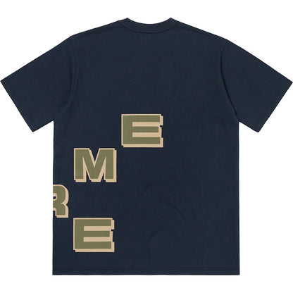 Supreme Stagger Tee Navy