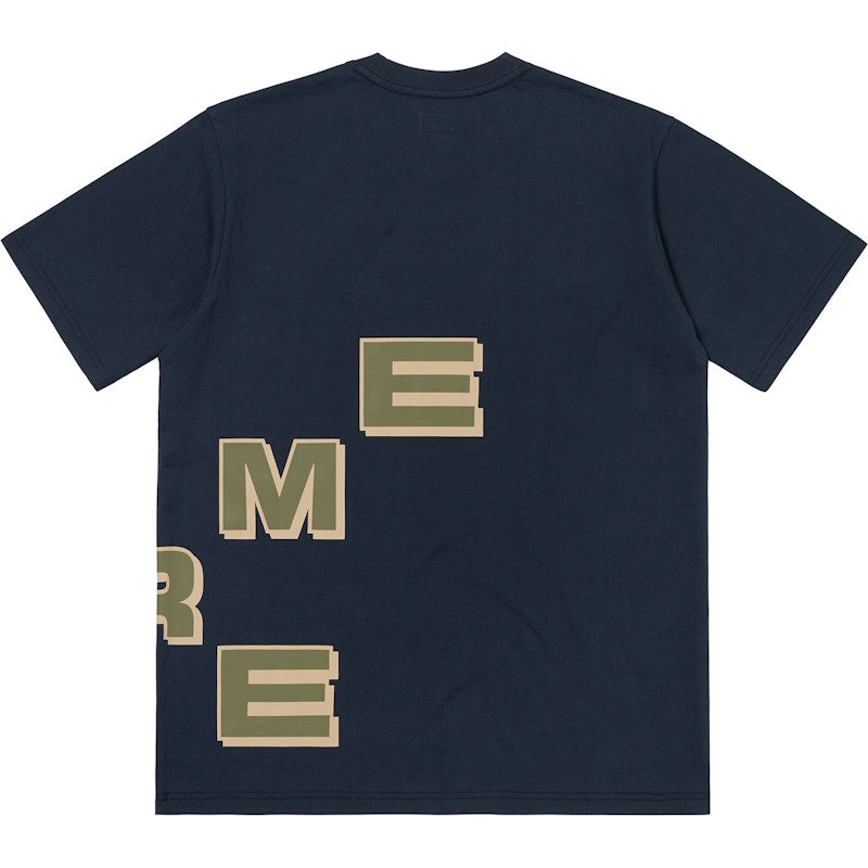 Supreme Stagger Tee Navy