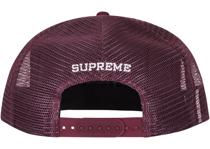 Supreme Stamped Mesh Back 5-Panel Maroon