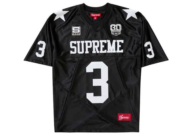 Supreme Star Football Jersey Black