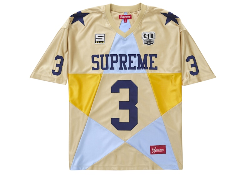 Supreme Star Football Jersey Gold