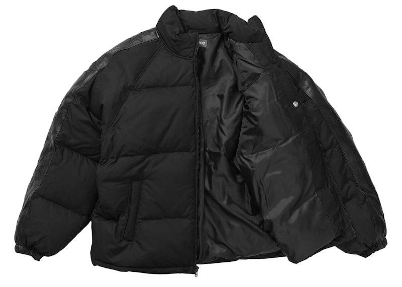 Supreme Star Sleeve Down Puffer Jacket Black