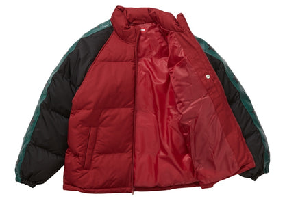Supreme Star Sleeve Down Puffer Jacket Red