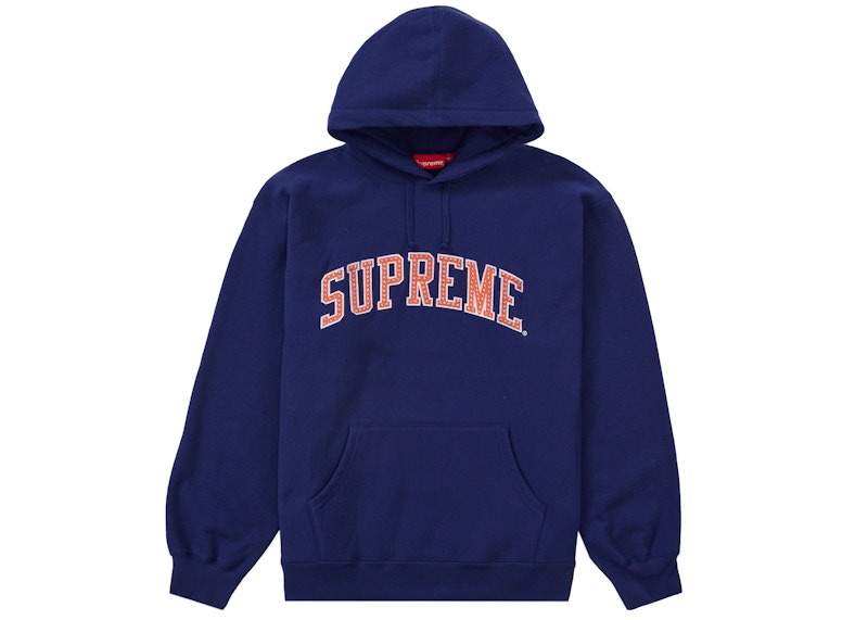 Supreme Stars Arc Hooded Sweatshirt Dark Royal