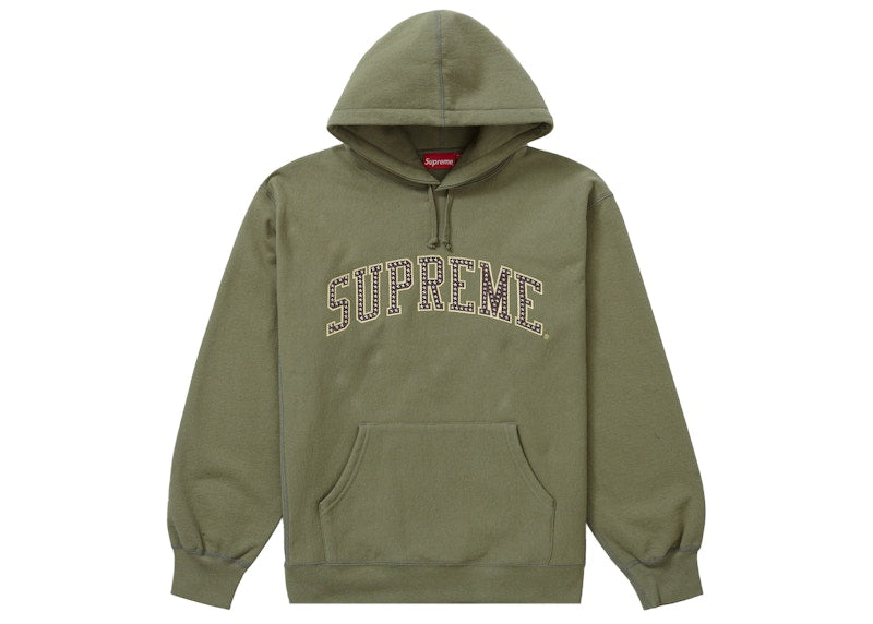 Supreme Stars Arc Hooded Sweatshirt Light Olive