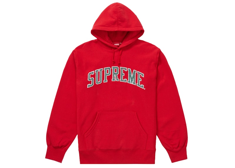Supreme Stars Arc Hooded Sweatshirt Red