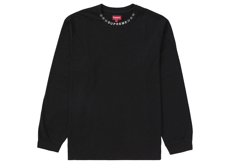 Supreme Stars Collar L/S Top Black
