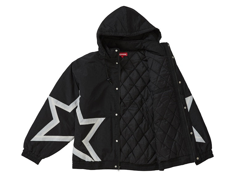 Supreme Stars Puffy Jacket Black