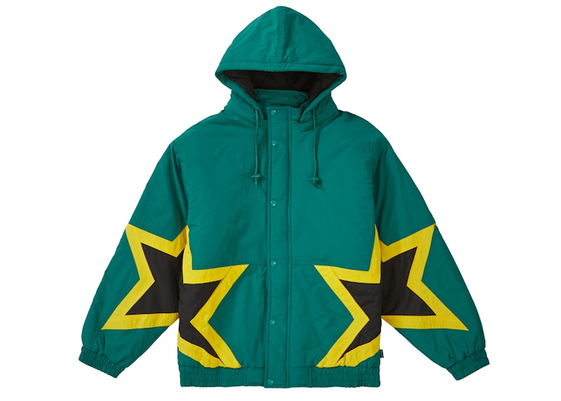 Supreme Stars Puffy Jacket Dark Green