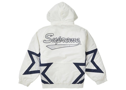 Supreme Stars Puffy Jacket White