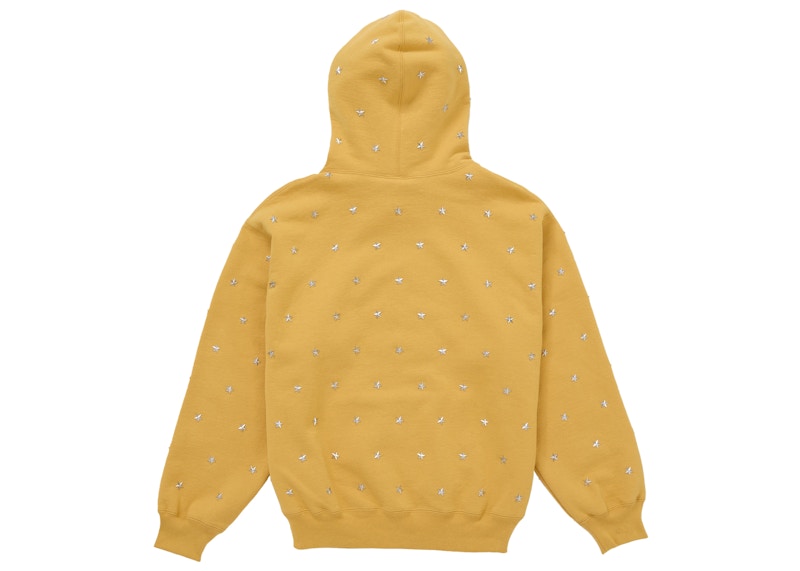 Supreme Stars Studded Hooded Sweatshirt Dusty Gold