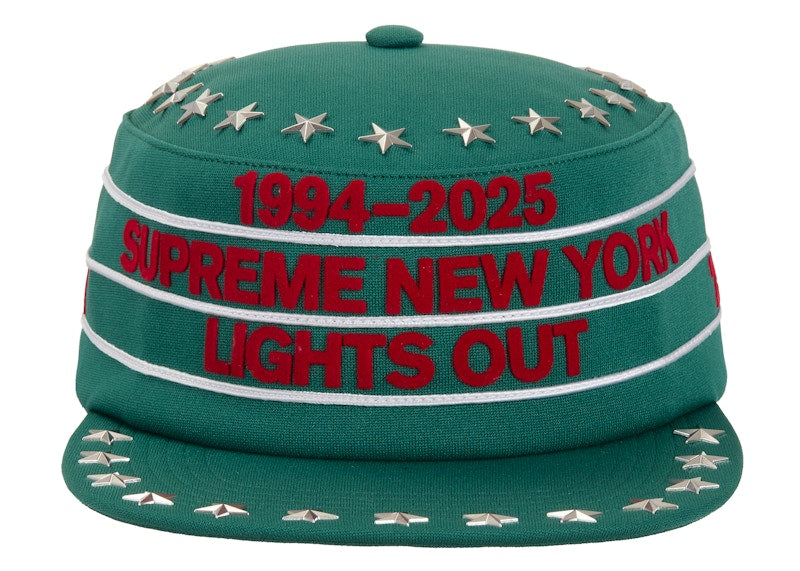 Supreme Stars Studded Pillbox Hat Green