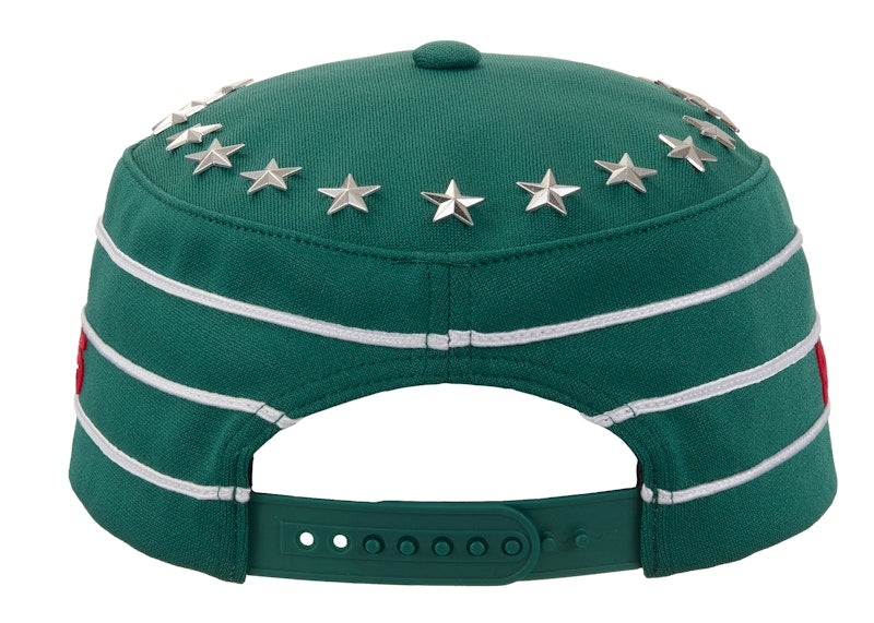 Supreme Stars Studded Pillbox Hat Green