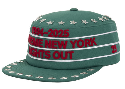 Supreme Stars Studded Pillbox Hat Green