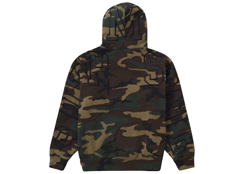 Supreme State Hooded Sweatshirt Woodland Camo
