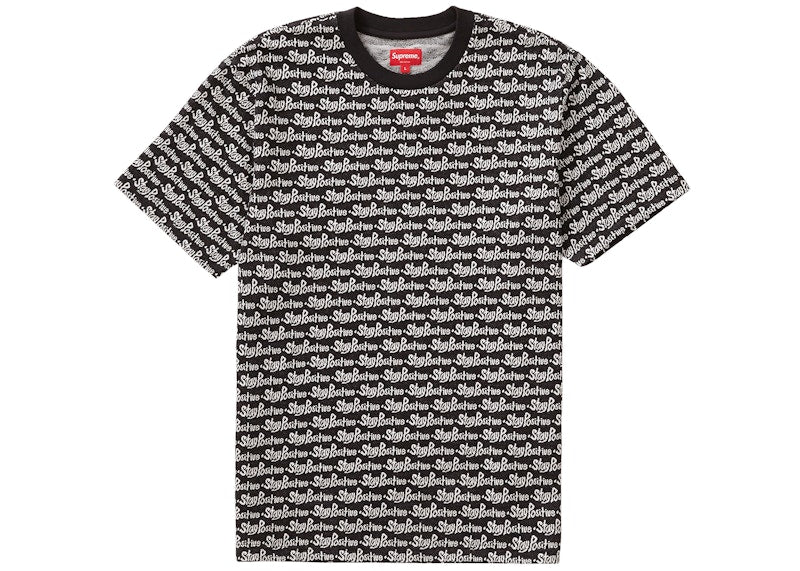 Supreme Stay Positive Jacquard S/S Top Black