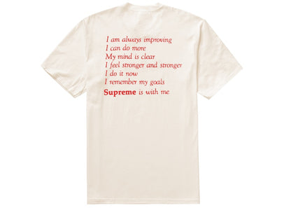 Supreme Stay Positive Tee Natural
