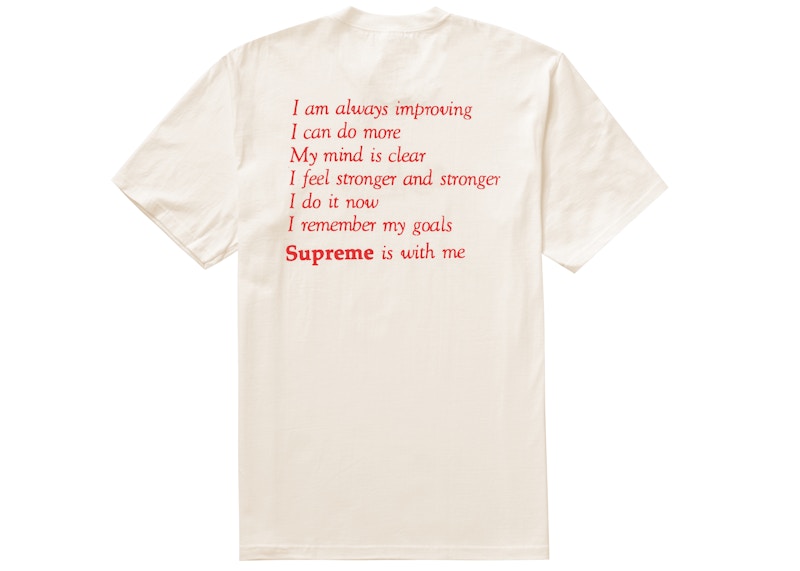 Supreme Stay Positive Tee Natural