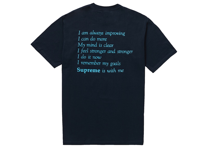 Supreme Stay Positive Tee Navy