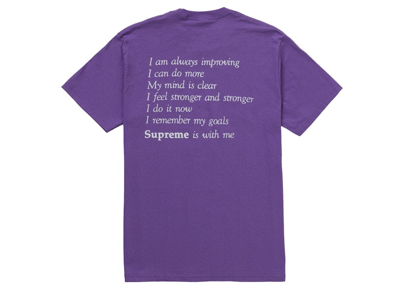 Supreme Stay Positive Tee Purple