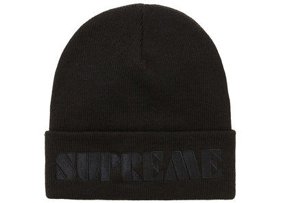 Supreme Stencil Beanie Black