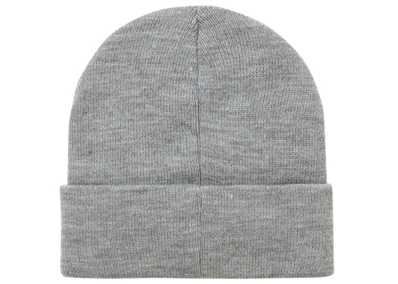 Supreme Stencil Beanie Heather Grey