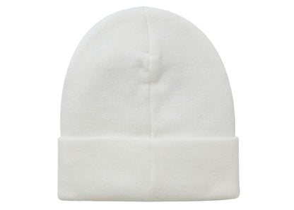 Supreme Stencil Beanie White