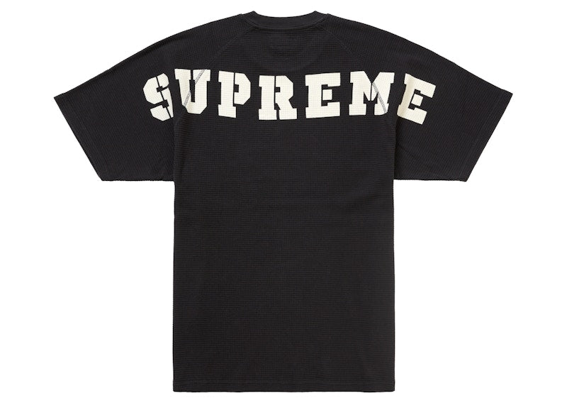 Supreme Stencil Thermal S/S Top Black