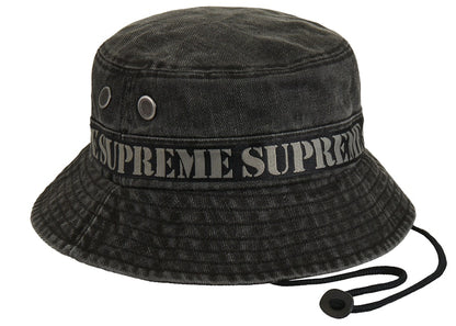 Supreme Stencil Webbing Boonie Black