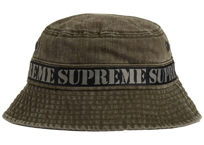 Supreme Stencil Webbing Boonie Olive