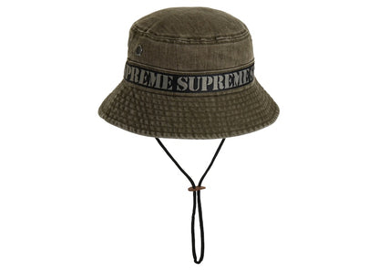 Supreme Stencil Webbing Boonie Olive