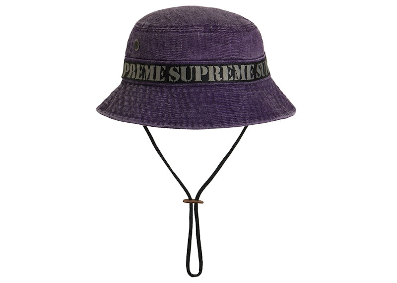 Supreme Stencil Webbing Boonie Purple
