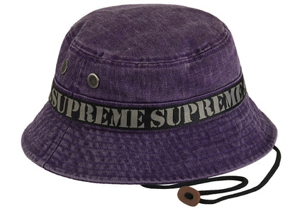 Supreme Stencil Webbing Boonie Purple
