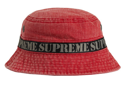 Supreme Stencil Webbing Boonie Red