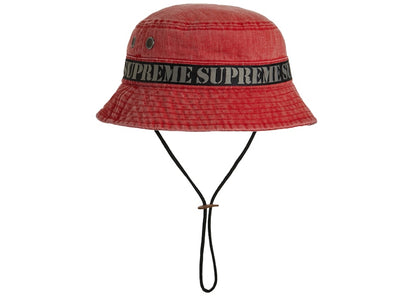 Supreme Stencil Webbing Boonie Red